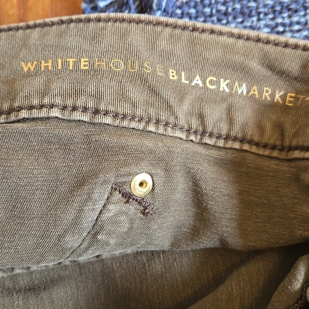 White House Black Market Pret A Play Olive Green Cuffed Cargo Shorts - Picture 5 of 6